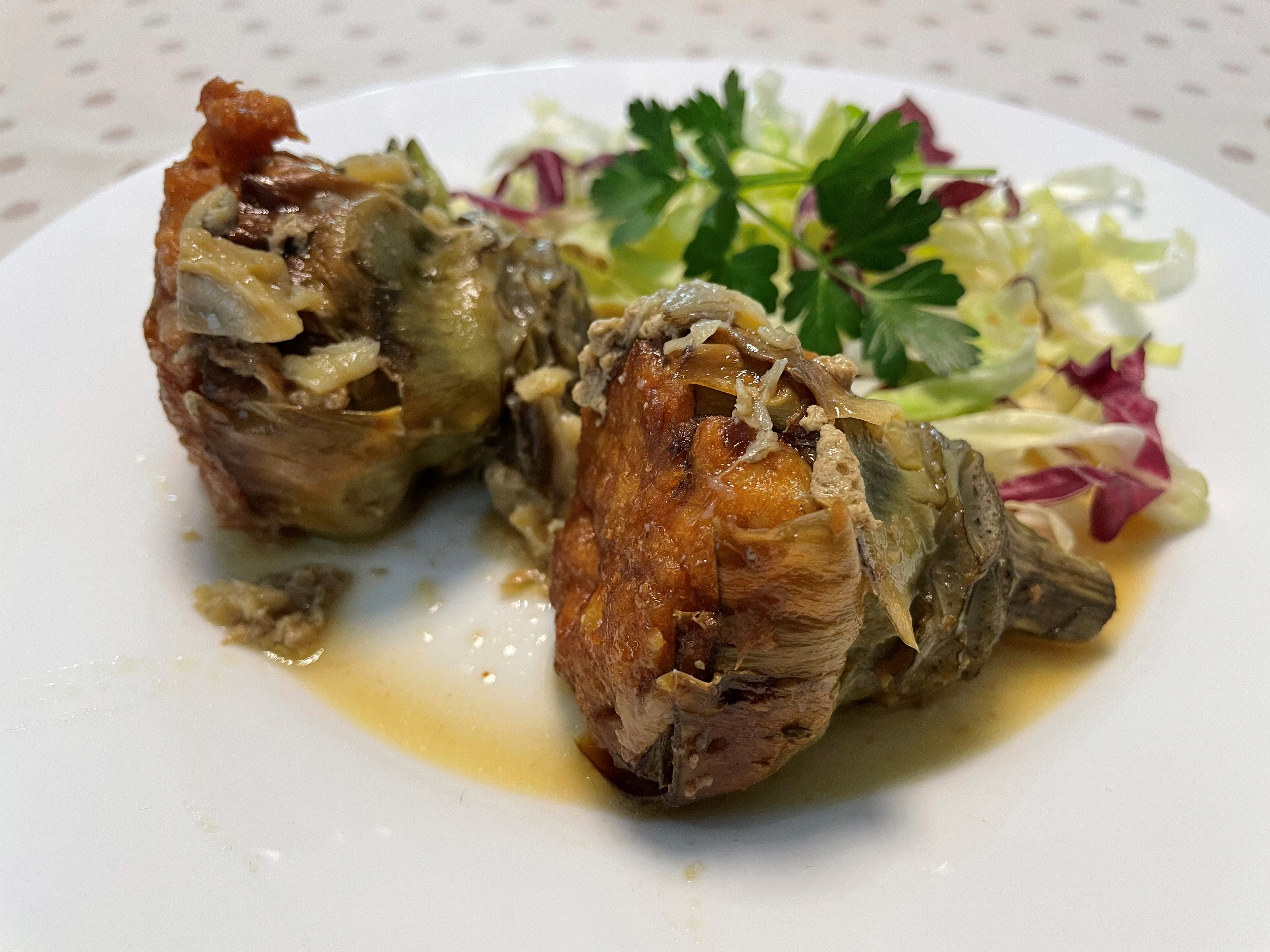 Piatto carciofi imbottiti 